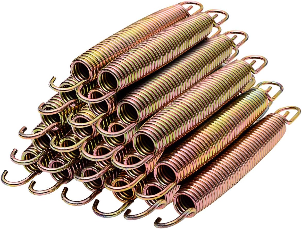 Giantex 7'' Heavy-Duty Galvanized Trampoline Springs, Steel Wire Spring Replacement Kit, High Tensile Durable Trampoline Parts, Easily Assemble Spray-Painted Springs, 20pcs/40pcs