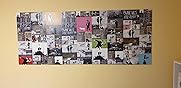Runa Art Wandbild XXL Banksy Collage Loft Wohnzimmer 200 x 80 cm Bunt 5 Teilig - Made in Germany