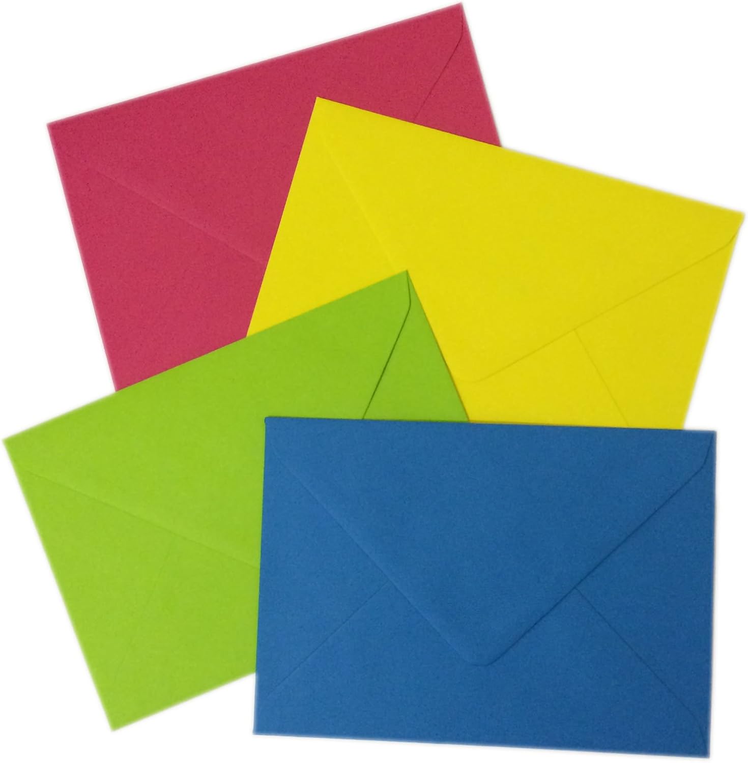 20 5x7" Bright Mixed Coloured Envelopes Packed by the CandyRushTM