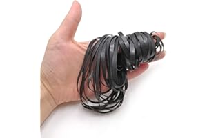 TEANTECH Recorder Rubber Belt - Cassette Recorder Repair Maintenance Mix Flat Cassette Tape Machine Rubber Belts 40-135 MM (50PCS) (Width 4MM)