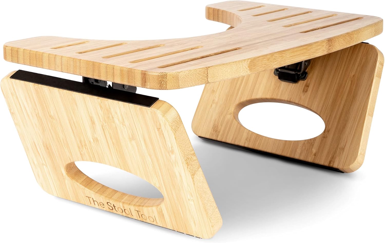The Stool Tool Bamboo Squatting Toilet Stool, Foldable Toilet Stool for Bathroom and Toilet, Step Stool for Kids and Adults, 7 inch, Natural Organic Bamboo Colour.: Health & Personal Care