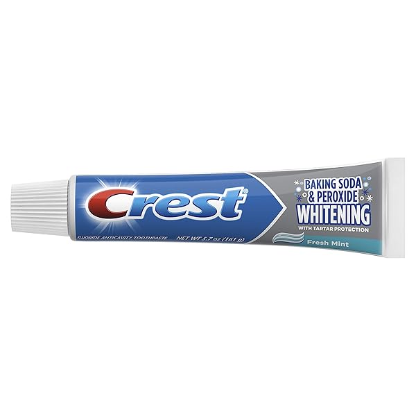 CREST CAVITY & TARTAR PROTECTION TOOTHPASTE, WHITENING BAKING SODA & PEROXIDE, MINT , 5.7OZ