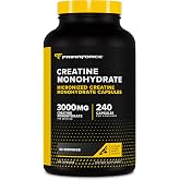 Primaforce Creatine Monohydrate Capsules (3,000mg) 240 Capsules | Gluten Free and GMO-Free