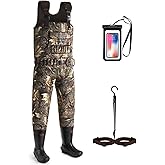 Trudave Chest Waders, 4.5mm Waterproof Neoprene Hunting Wader for Men & Women with 600G Insulated Boots