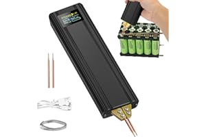 LIEBERWELL Handheld Spot Welder, Battery Spot Welder with Automatic and Manual Modes, 80 Gears Adjustable, Mini Portable Spot Welding Pen with 2pcs Welding Tips & Nickel Sheets for DIY Battery Pack Welding
