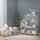 HOMIDEC 4 Cube Wire Storage Shelves Wardrobe Cabinet Bookcase view 3