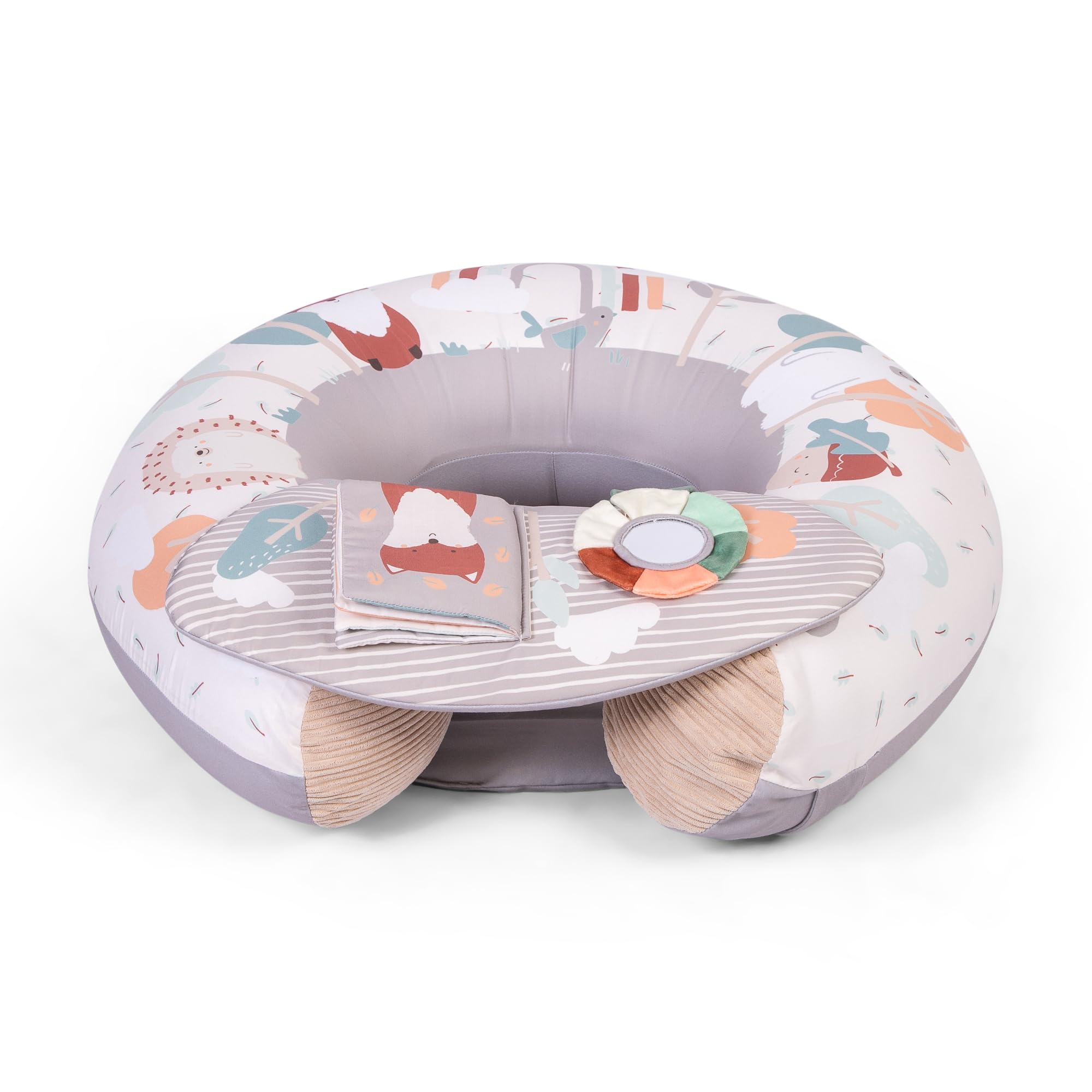 Red Kite Sit Me Up Inflatable Ring - Ring Seat with Play Tray & Activities - Woodland Walks