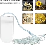 Jsdoin Fairy Lights 12 Pack 2m 20 LED Battery Copper Wire Indoor Outdoor Warm view 3