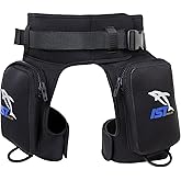 IST Dive Pocket Holster Belt for Scuba Diving Storage, Cargo Thigh Pouch for Gear & Equipment