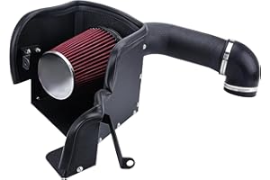 Cold Air Intake Pipe Kit w/Filter Compatible with Dodge Ram 1500 2009-2018 5.7L V8, 2019-2022 4WD Ram 1500 Classic 5.7L (Blac