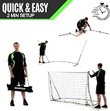 QUICKPLAY Kickster 18.5x6.5ft Portable Football Goal with Carry Bag view 3