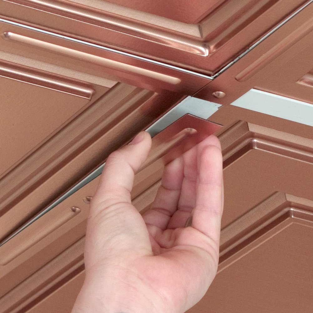 Bundle Of 25 Self Adhesive Faux Tin Decorative Strips Ceiling