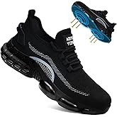 BAIYIJIA Steel Toe Work Shoes for Men Lightweight Safety Shoes with Puncture Resistant Sole Comfortable Construction Industrial Work Shoe for Warehouse