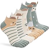 Violet Mist Toe Socks for Women Funny Five Finger Socks Comfy Cotton Colorful Novelty Ankle Athletic Running Toe Sock