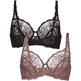 Felina - Paramour Peridot Lace Full Coverage Unlined Bra for Women