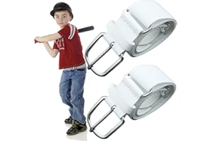 REDANHA 2 PCS Youth Baseball Softball Uniform Belts, Adjustable Size Uniform Belt Elastic Adjustable Belts for Boys