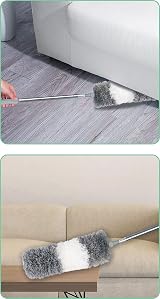 ArobiaSB 2025 Upgraded Microfiber Telescopic Duster 110in Extendable Pole view 7