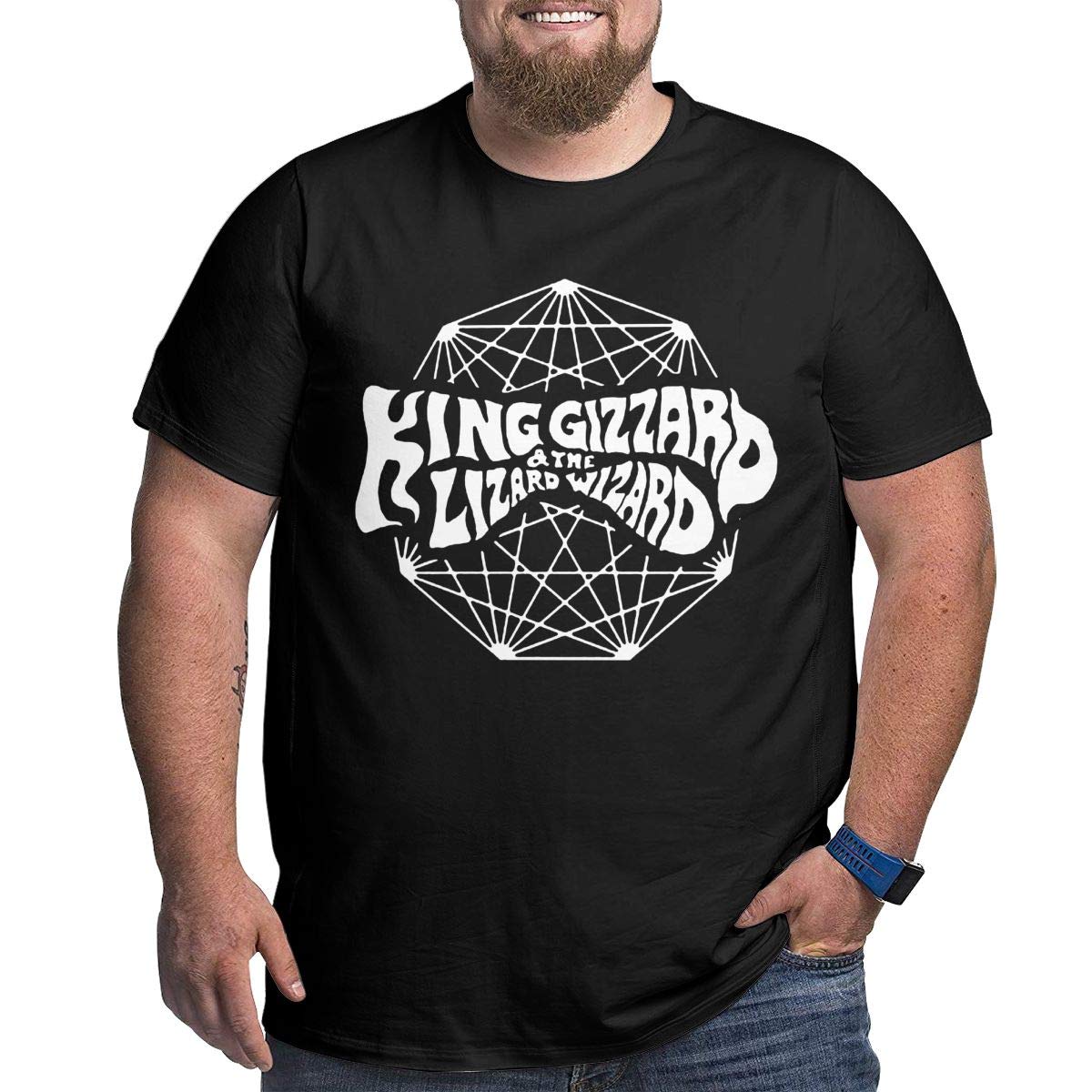 Kyle Rice S Big Cool King Gizzard & The Lizard Wizard Tee Black Shirts