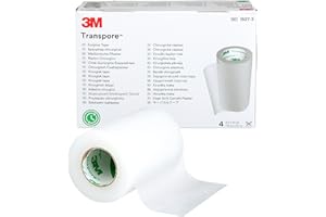 Transpore Medical Tape, Clear Plastic - 3 in. X 10 Yards - Box of 4