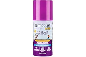Dermoplast Kids Sting-Free First Aid Spray, Antiseptic & Analgesic Spray for Minor Cuts, Scrapes and Burns, 2 Ounce