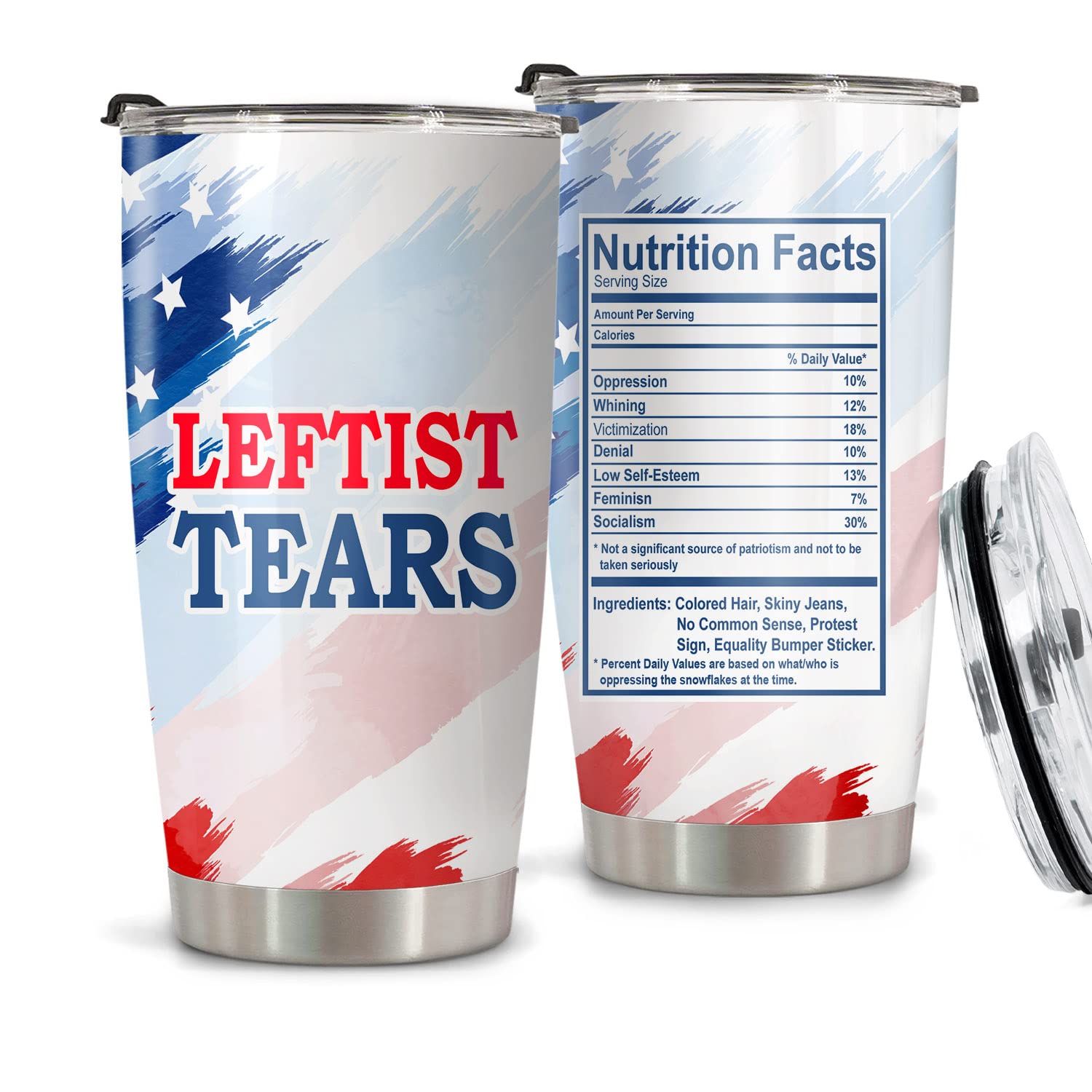 CHICKOR Leftist Tears Tumbler Nutrition Facts