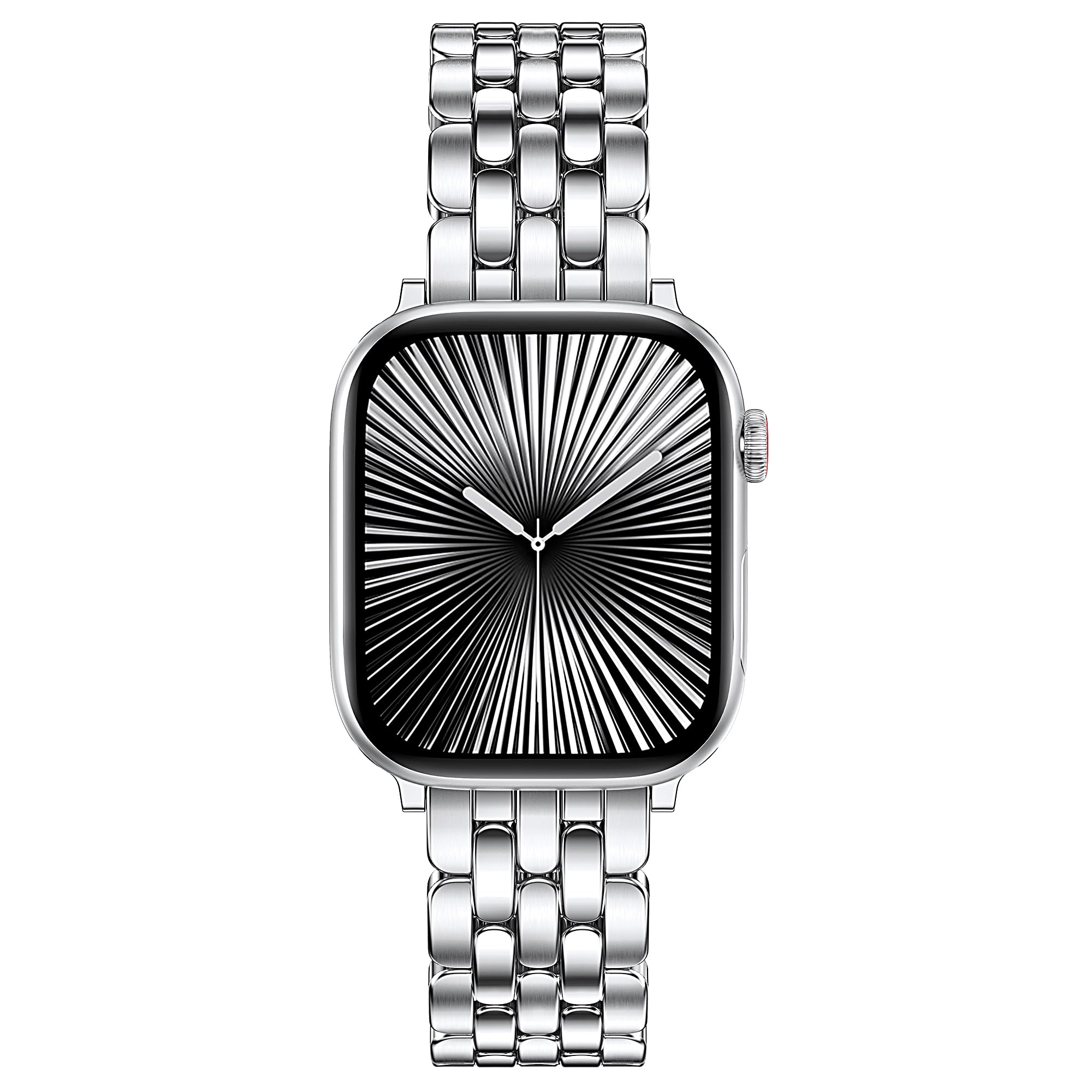 Photo 1 of TOYOUTHS Designer Vintage Silver Bracelet for Apple Watch Band Women 42mm 44mm 45mm 46mm 49mm, Stainless Steel Dressy Elegant Luxury Metal Strap for iWatch Series 11 10 9 8 7 6 5 4 SE/Ultra 3 2 1