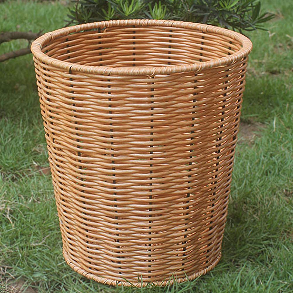 Material de oficina 8x8inch WEWE Rattan Hecho A Mano Tejido Basureros