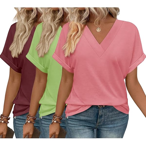 OQQ Camisetas Cortas De Manga Corta Para Mujer, De 2 Piezas, Cuello Cuadrado