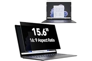 Laptop 15.6 Inch Privacy Screen Protector Compatible With Lenovo/ThinkPad/Acer/Dell/Hp/Asus/Sony/Samsung, Removable 16:9 Aspe