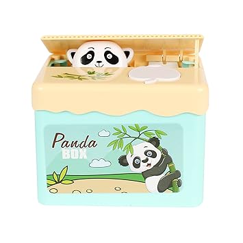 Planet Of Toys Panda Steals Coin Cute Electric Coin Saving - 