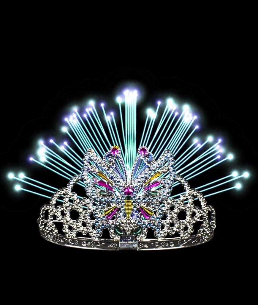 CoolGlow LED Fiber Optic Tiara
