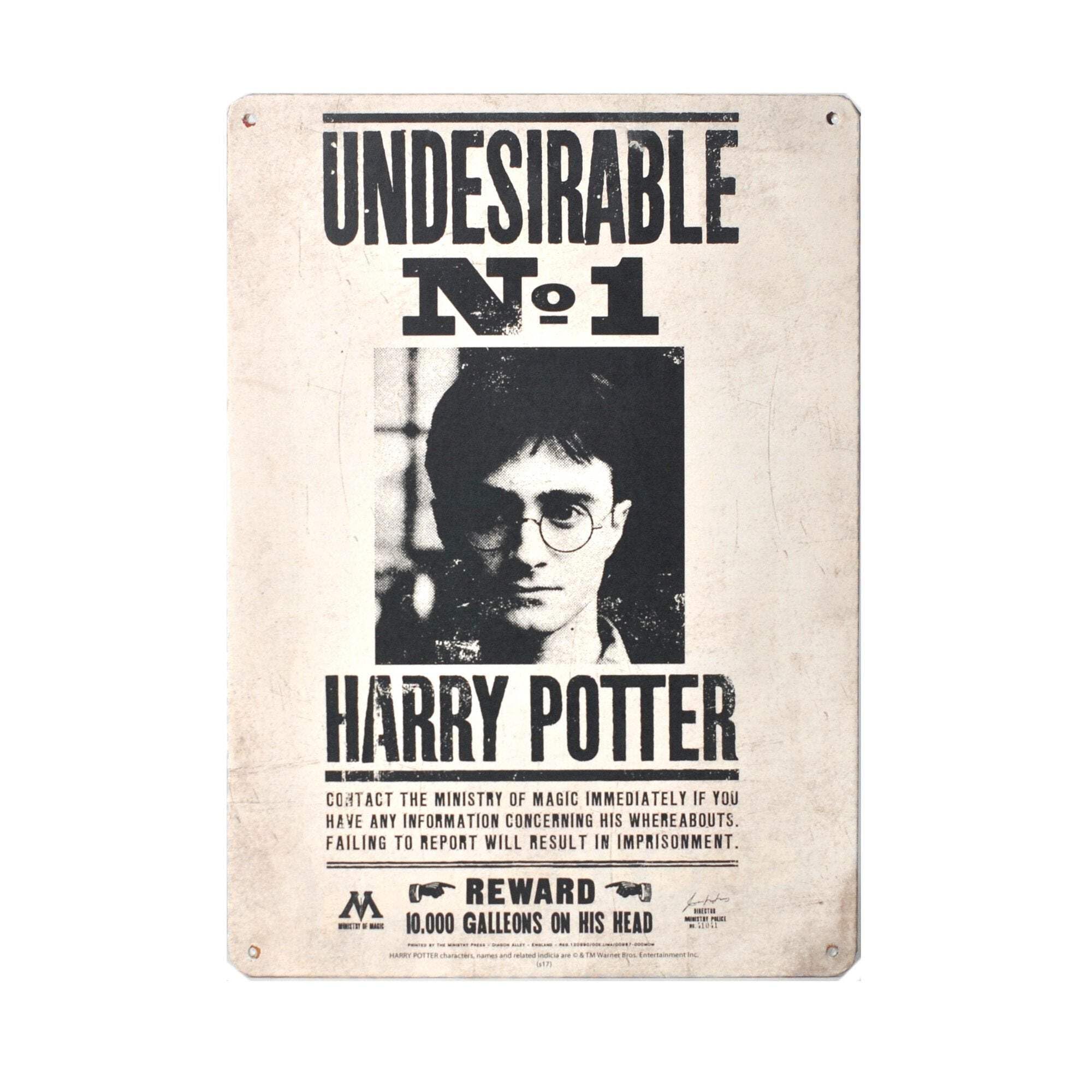 Half Moon Bay Harry Potter (Undesirable No 1) Tin Sign