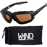 WYND Blocker Calvert Motorcycle Riding Glasses Extreme Sports Wrap Dry Eye Sunglasses (Model 338)