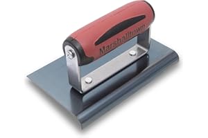 MARSHALLTOWN The Premier Line 158BD 6-Inch by 4-Inch Blue Steel Edger with DuraSoft Handle