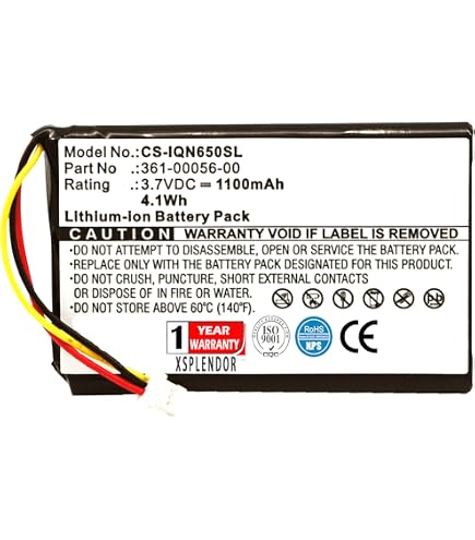 Batteria Li-ion 3.7V 1000mAh Per Garmin Nuvi 2360LM E Altri Modelli – Sostitutiva 361-00035-00