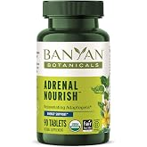 Banyan Botanicals Organic Adrenal Nourish - Cortisol Support &amp; Stress Relief Supplement - Natural Energy &amp; Fatigue Support with Ashwagandha &amp; Adaptogens - 90 Tablets - Non-GMO, Vegan*