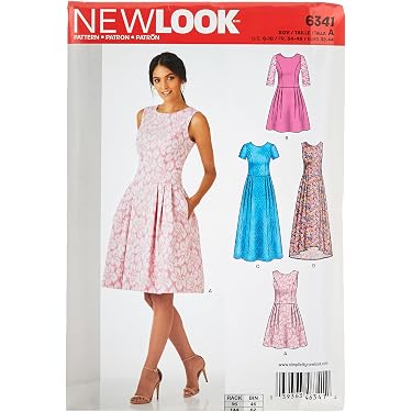 amazon ladies dress patterns basic dress pattern Amazon.com: McCall's Ladies Easy Learn to Sew Sewing  Pattern 7405 Gathered Neckline Dresses & Belt : Arts, Crafts & Sewing