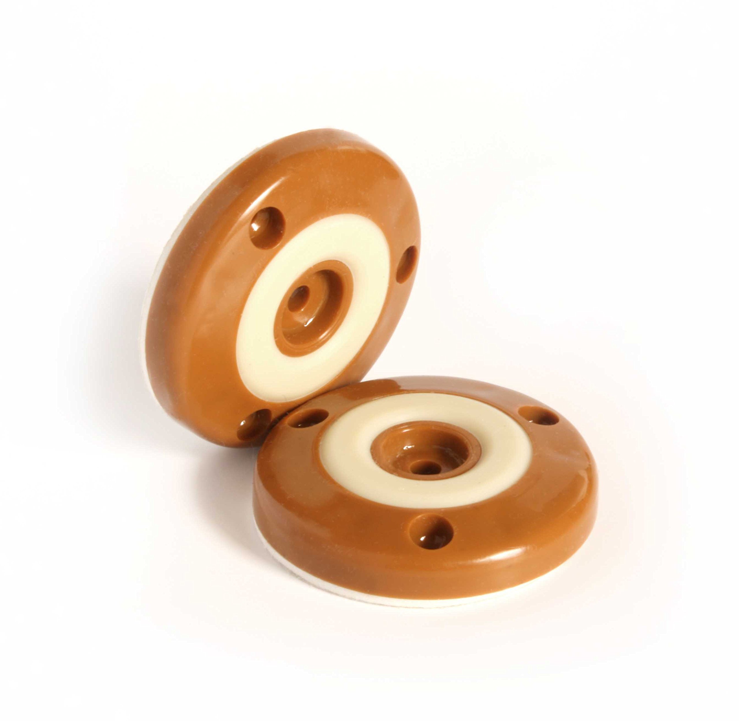 Slipstick CB500 Non Slip Furniture Leg Gripper Feet / Floor Protectors (Set of 4) 50 mm Round with Rubber O-Ring - Caramel