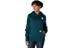 Carhartt Womens Relaxed Fit Midweight Logo Sleeve Graphic Sweatshirt