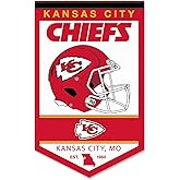 WinCraft Kansas City Chiefs Heritage History Banner Pennant, 15x24"
