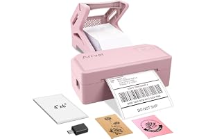 Arrvel Bluetooth Thermal Label Printer w/ Stand, 4x6 Shipping Label Printer | Wireless Label Printer for Small Business, Supp