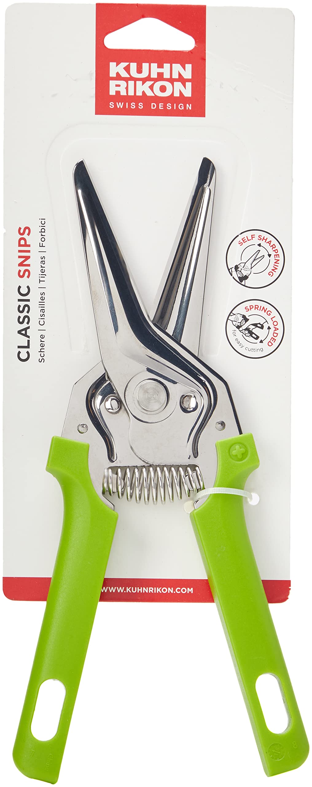 KUHN RIKON 27006 Snips Classic in green, Stainless Steel, 22 x 9 x 1.5 cm