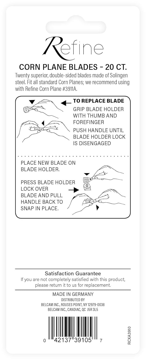 Refine Corn Plane Blades, 40 Count : Beauty