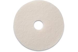 Americo Polishing Pads, 14" Diameter, White, 5/carton