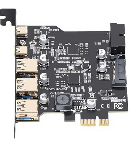 USB 3.2 Gen 2 PCIe Expansion Card - 10Gbps Speed Asm3142 Chip Type C Type E - View #4