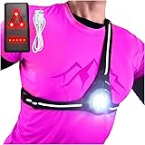 AVANTO Classic Chest Night Running Lights for Runners, Original, Joggers Running Vest Light, Lighted Led Vests for Walkers, R