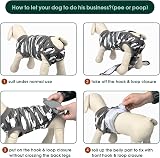 Kuoser Dog Recovery Suit Post-Op E-Collar Alternative Grey/Camo XL view 4