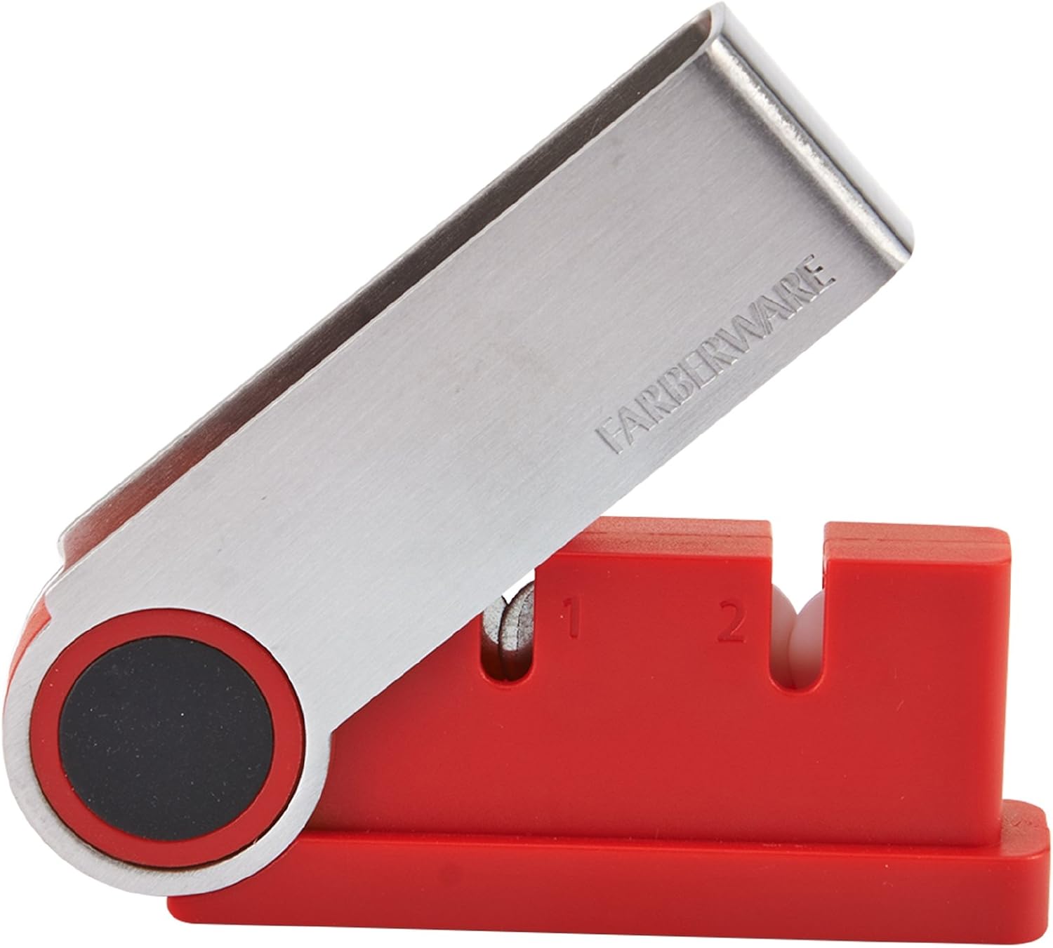 Farberware Flip Grip Knife Sharpener, Red Amazon.co.uk Kitchen & Home