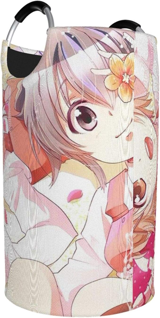 Amazon Co Jp おしゃれな l ランドリーバスケット ひだまりスケッチ 2 ランドリーかご 洗濯ボックス 収納ボックス 収納バッグ 洗濯物入れ 防水取っ手付き 折りたたみ ホーム キッチン