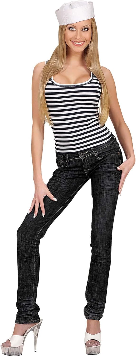 xL Striped Sailor Shirt Costume Extra Large for Sea Navy Fancy Dress, Multi-coloured - Image 3